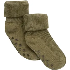 MINYMO Baby rib Sock w. ABS (2-pack) dried herb (954) 19\22