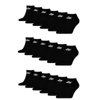 Puma Unisex Sneaker Socken knöchelhoch für Damen Herren Pack, Farbe:Black, Socken & Strümpfe:43-46 - 43-46
