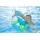 Westmann Stoff Schwimmtier Schildkröte Blau 82x100x15 cm