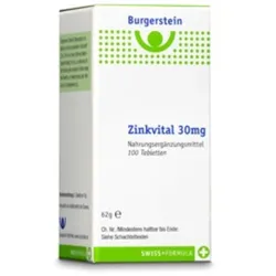 Burgerstein Zink Vital Tabletten 30mg 100 Stück 40 Stück