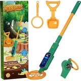 Metalldetektor für Kinder – Tragbarer Metalldetektor von 60–80 cm, perfekt für Alter 3-12, Tolle Outdoor-Aktivitäten mit einem professionellen Metalldetektor