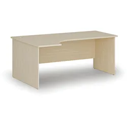 Büro-Eckschreibtisch PRIMO WOOD, 1800 x 1200 mm, links, Birke