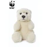 WWF Plüschtier Eisbär (sitzend, 15cm) Bär Polarbear - Weiß