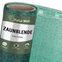 Haga Zaunblende (Meterware) Sichtblende 85% 3m Breite grün