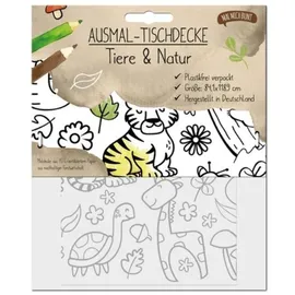 Mal Mich Bunt Ausmal-Tischdecke - Tiere & Natur 84,1x118,9cm