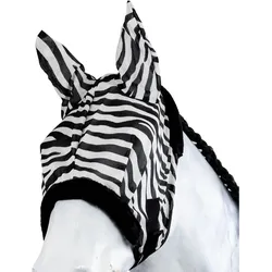 Fliegenmaske ZEBRA schwarz/weiß PONY