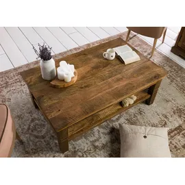 Massivmoebel24 Couchtisch Mango 120x75x45 dunkelbraun geölt RODEZ #123