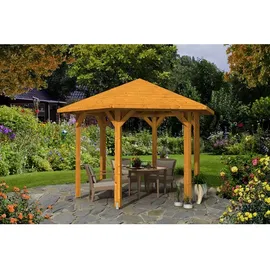 SKANHOLZ Skan Holz Pavillon Nancy 2 Leimholz, lasiert in Eiche hell