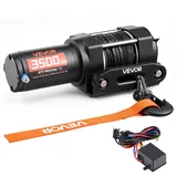 Vevor Seilwinde Aluminium 1587 kg 12 V DC Schwarz