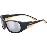 Uvex sportstyle 514 Sportbrille, black Matt, Mirror silver, one size