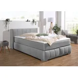 Home Affaire Boxspringbett »Chelles« inkl. Kaltschaumtopper, in 5 Breiten und 3 Matratzenarten silberfarben