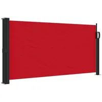 vidaXL Seitenmarkise Ausziehbar Rot 100x500 cm