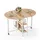 Mondeer Klapptisch 120 x 80 x 75 cm Eiche/weiß