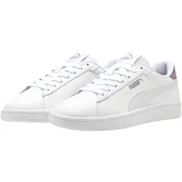 Puma Smash 3.0 L Herren Weite E White/Silver Mist/Plum Jam 46