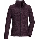 KILLTEC Damen Strickfleecejacke/Fleecejacke mit Stehkragen KOW 113 WMN KNT FLC JCKT, pflaume, 42,