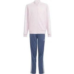 ADIDAS Kinder Sportanzug Essentials 3-Streifen, CLPINK/WHITE/WHITE, 140