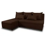 silape Sofnet Ecksofa Braun, Textil, 5-Sitzer, L-Form,Rechteckig, 205x142 cm, Wohnzimmer, Sofas & Couches, Wohnlandschaften, Ecksofas