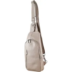 Umhängetasche "Betty", Damen, Gr. B/H/T: 34cm x 16cm x 5cm one size, beige, Polyurethan (PU), COLLEZIONE ALESSANDRO, Taschen, echtes Leder, viele Fächer