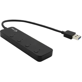 iTEC i-tec USB 3.0 Metal HUB 4 Port USB-A 5 GBit/s Schwarz I-TEC USB 3.0 4 Port