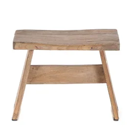 DESIGN DELIGHTS Sitzbänkchen Schemel Recyclingholz 31 x 40 x 25 cm Braun