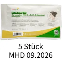 5 x Hotgen  Schnelltest Antigen Selbsttest Laientest MHD 09/2026
