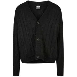 URBAN CLASSICS Boxy Strickjacke Black L