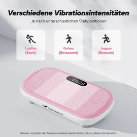 Merach Vibrationsplatte Rosa
