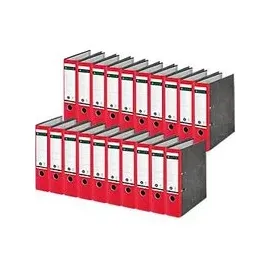 Leitz Wolkenmarmor-Ordner DIN A4 80 mm Rot 20 St.