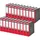 Leitz Wolkenmarmor-Ordner DIN A4 80 mm Rot 20 St.