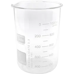 Becherglas niedrige Form aus Borosilikatglas