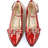 Buffalo Ballerinas in rot lack), | Gr. 37,