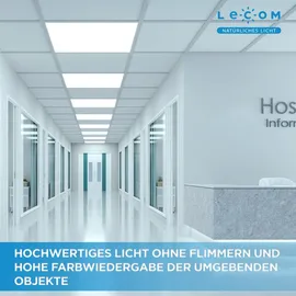Lecom LED Panel 62x62 Deckenleuchte 40W Kaltweiß 6000K Büro Deckenlampe Einbauleuchte Odenwalddecke