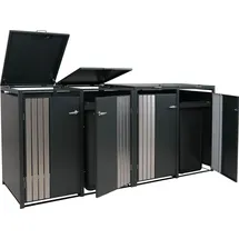 MCW Mülltonnenverkleidung O67 122 x 264 x 84 cm anthrazit