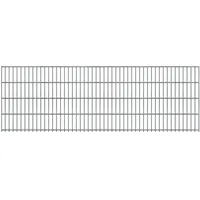FA-Bausysteme Doppelstabmattenzaun 8/6/8 250 cm x 83 cm Feuerverzinkt