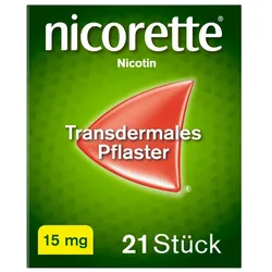 Nicorette Nikotinpflaster 15 mg zur Unterstützung beim Aufhören 21 St