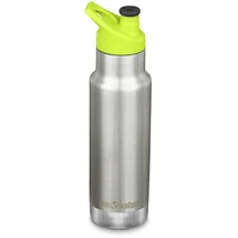 Klean Kanteen Unisex – Erwachsene Classic Sport Flasche, Brushed Stainless, One Size