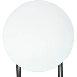 CASARIA Stehtisch klappbar 2er-Set Kunststoff Ø72cm Weiß