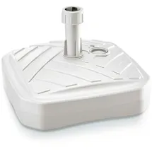 Prosperplast Schirm Base POLYETHYLEN MIT Streifen Square 39 X 39 X 13 cm White