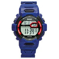 Scout The Digi 280308001 Gehäusefarbe Blau Silikonarmband Blau