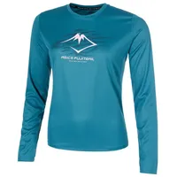 Asics Fujitrail Logo Damen vêtement running femme - Bleu