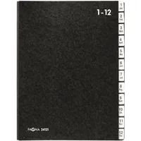 Pagna Pultordner DIN A4 12 Fächer schwarz 1 St.