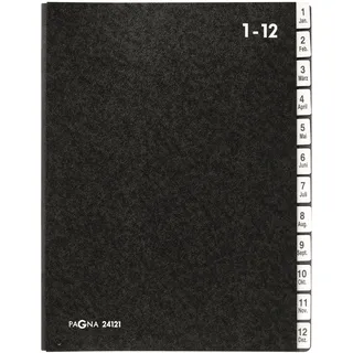 Pagna Pultordner DIN A4 12 Fächer schwarz 1 St.