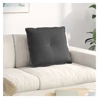 vidaXL Rückenkissen 60 x 50 cm dunkelgrau 1-tlg.