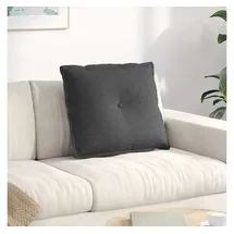 vidaXL Rückenkissen 60 x 50 cm dunkelgrau 1-tlg.