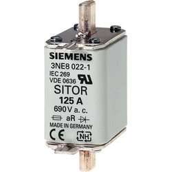 Siemens, Sicherung, SITOR Sicherung 3NE8 160A 690V Größe 00 (NH-DIN Sicherung, 160 A)
