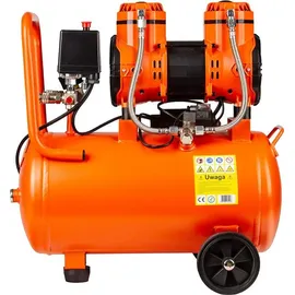 BJC Druckluft Kompressor 24L 8 BAR Ölfrei Luftkompressor 2 Kolben Flüsterkompressor Abschaltautomatik