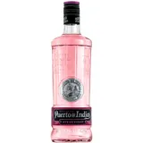 Puerto de Indias Sevillian Premium Strawberry Gin – aromatischer Erdbeer-Gin aus Spanien mit 37,5% vol, ideal für Pink Gin Tonic und Cocktails mit frischen Beeren, 0,7 l Flasche