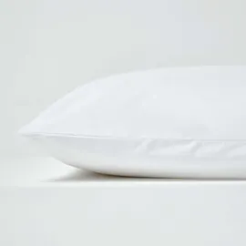 Homescapes Kissenbezug Perkal 50 x 90 cm Weiss