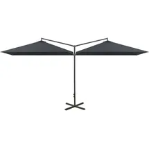 vidaXL Doppel-Sonnenschirm 600 x 300 cm Anthrazit