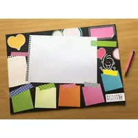 Schreibtischunterlage DIN A2 Papier XXL POST-IT NOTIZEN KRITZELMATTE Schreibunterlage mit 25 Blatt Papier zum Abreißen für Kinder und Erwachsene - Klimaneutral produziert (1 Stück)